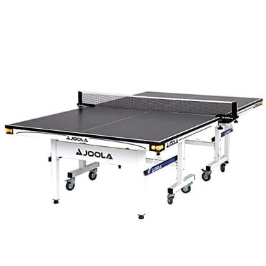 JOOLA Rally TL Professional MDF Indoor Ping Pong Table w/Quick Clamp Table Tennis Net & Post Set - 10 Minute Easy Assembly - Corner Ball Holders - Tournament Quality - Includes Playback Mode