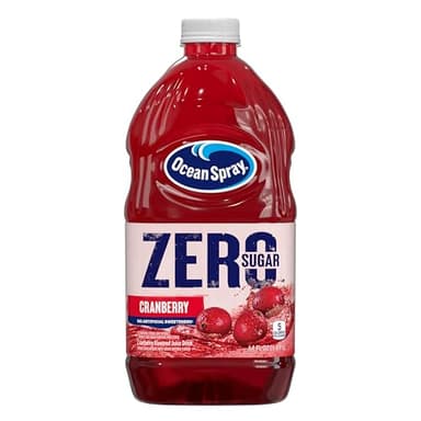 Ocean Spray® ZERO Sugar Cranberry Juice Drink, Cranberry Juice Drink Sweetened with Stevia, 64 Fl Oz Bottle