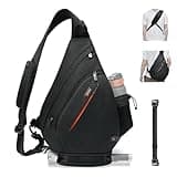 TUDEQU Sling Backpack,8 Pockets One Strap Backpack for Men Large Sling Bag,19L Single Strap Backpack for Men