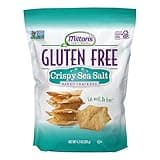 Milton's Craft Bakers Gluten Free Crispy Sea Salt Crackers - Baked Sea Salt Crackers, Non-GMO Project Verified, Kosher, Certified Gluten Free Sea Salt Snack, 5 Grains In Every Bite - 4.5 Oz