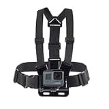 Amazon Basics Adjustable Chest Mount Harness for GoPro Camera (Compatible with GoPro Hero Series), Black