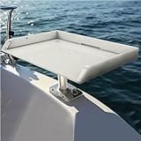 KNINE OUTDOORS Bait Cutting Board for Boat, Boat Cutting Board, with Rod Holder Mount Plier Storage and Knife Slot, for Fish Cleaning Station Fishing Fillet Table, Boat Accessories Marine