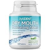 Nature's Stance XyliDENT Xylitol Tablets for Dry Mouth Relief - Stimulates Saliva, Freshens Breath, Reduces Acid Production, Fast Acting Relief, 100 Count (Wintergreen)