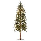 National Tree Company lit Artificial Christmas Tree Includes Pre-strung White Lights and Stand, Hickory Cedar Slim-5 ft