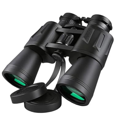 VJJB 20x50 Binoculars for Adults, HD High-Powered Binoculars, Non-Slip Grip, Waterproof, Shockproof, Low-Light Vision for Bird Watching, Hunting, Traveling, and Sightseeing