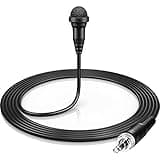 SENNHEISER Professional ME 2 Small Omni-directional Lavalier Microphone For Use With Wireless SK Bodypack Transmitters,Black