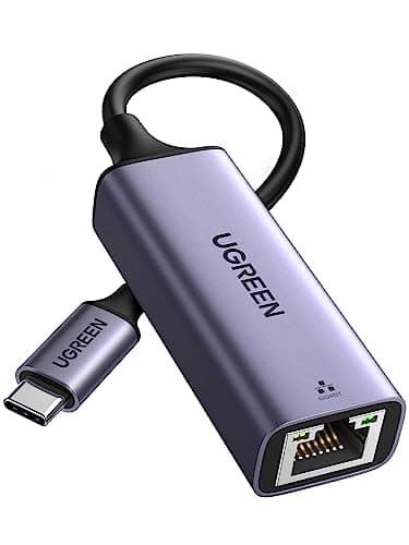 UGREEN USB C to Ethernet Adapter, Plug and Play 1Gbps Ethernet Adapter, Aluminum Case, (Thunderbolt 4/3 Compatible) to RJ45 Network Dongle, Compatible for MacBook Pro/Air, iPhone 17 Pro/Max, iPad, XPS