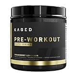 Kaged High Stimulant Pre Workout Powder | Strawberry Lemonade | Pre-Kaged Elite | L-Citrulline | Creatine | Beta Alanine | 388mg Caffeine | Nitric Oxide Booster | 20 Servings