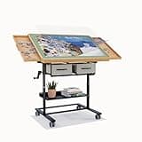 1500 Piece Jigsaw Puzzle Table with Legs,Jigsaw Puzzle Board Portable with 4 Drawers and Cover,35"x26"Adjustable Puzzle Tables for Adults,Gift for Mom