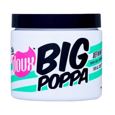 The Doux BIG POPPA Curl Defining Gel for Curly Hair – Frizz Control Styling Gel with Babassu Oil for Long-Lasting Shine & Soft Hold – Non-Crunch Hair Gel for Women, Coils, Waves & Curls