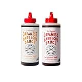 Bachan's Japanese Barbecue Sauce 2 Pack - 1 Original, 1 Sweet Honey - BBQ Sauce for Wings, Chicken, Beef, Pork, Seafood, Noodles, and More. Non GMO, No Preservatives, BPA free