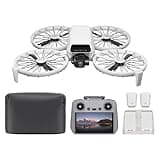 DJI Flip Fly More Combo With RC 2 Screen Remote Controller, Drone With 4K UHD Camera for Adults, Palm Takeoff, Auto Return, Intelligent Flight, 3 Batteries for 93-Min Flight Time, Gray