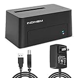INDMEM SAS to USB 3.0 Adapter, SAS/SATA Hard Drive Enclosure Reader Converter Docking Station for 2.5/3.5 inch Server HDD SSD with 12V/2A Power Adapter,Support up to 18TB(New Upgrade)