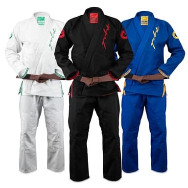 Gold BJJ Comp380 Gi - Lightweight IBJJF Legal Jiu Jitsu Gi for Men and Women (Black, A2H)
