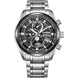 Citizen 32025924 Men's Watch Analogue Eco-Drive Radio, Silver, One Size, Bracelet