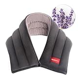 Comfheat Microwavable Heating Pads for Neck Pain Relief, Moist Heated Neck Wrap Warmer, Cold and Hot Compress with Lavender Aroma, Versatile Microwave Heat Pad for Sore Miscle Relief, 25 x 5.7 Inches