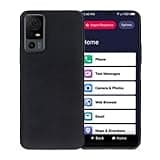 Lacass for Jitterbug Smart4 Case, Silicone Soft TPU Flex and Easy Grip Case for Jitterbug Smart 4 (2023) for Seniors (aka Lively Smart) (Black)
