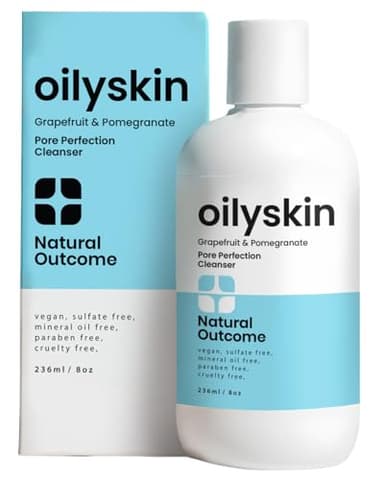 natural outcome Oily Skin Cleanser | Oil Control Daily Face Wash | Pore Hydrating Non-Greasy Cleansing Gel with Purifying Citrus Extracts for Oily Skin Types | Sulfate & Cruelty Free | 8 oz