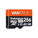 Vantrue 256GB microSDXC UHS-I U3 4K UHD Video High Speed Transfer Monitoring SD Card with Adapter for Dash Cams, Body Cams, Action Camera, Surveillance & Security Cams