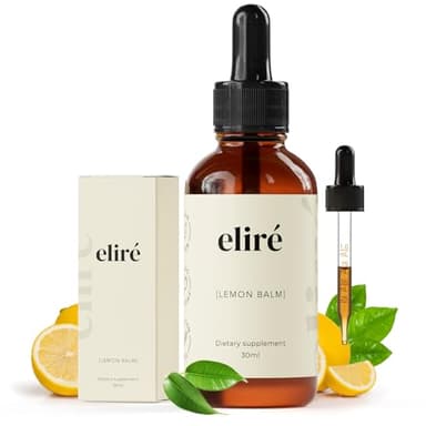 Organic Lemon Balm Drops (10:1) – Gentle Daily Calm and Everyday Tension Relief – Evening Wind-Down and After-Meal Digestive Comfort – Alcohol-Free, 3 Ingredients – Organic, Kosher, Non-GMO – 1 fl oz