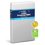 Moonlight Slumber Little Dreamer Mini Crib Mattress - Dual-Sided, 2-Stage Baby and Toddler Mattress with Plush and Extra Firm Layers and Waterproof Mattress Cover - 38"x 24"x 5"