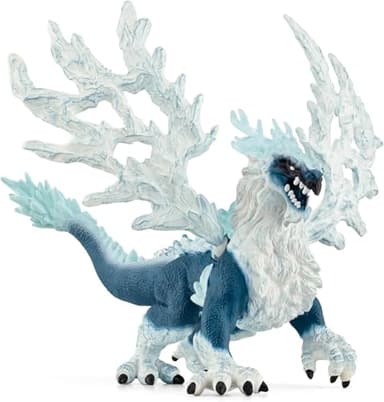 Schleich Eldrador Creatures - 8" Ice Dragon Toy - Movable Wing Action Figure for Boys and Girls - Mythical Creature Figures - Fantasy Beast Figurine - Monster Dragon Toys - Kids Ages 7+ | 70790