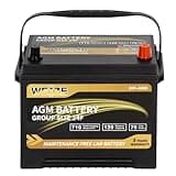 Weize Platinum AGM Battery BCI Group 24F Automotive Battery, 120RC, 710CCA, 36 Months Warranty