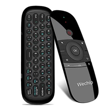 Upgrade WeChip W1 Air Mouse Romote Control with Keyboard，IR/RF TV Remote Control for Android TV Box/PC/Projector/HTPC/All-in-one PC