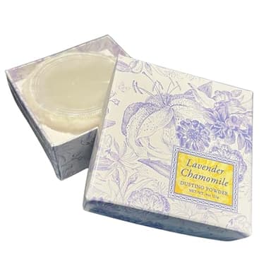 Greenwich Bay Trading Company Lavender Chamomile Dusting Powder - 4 oz, Gentle Talc-Free Body Powder with Soothing Lavender & Chamomile, Ideal for All Skin Types