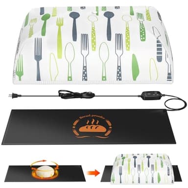 Sourdough Heating Mat Dough Proofing Box Fahrenheit, 59°F - 140°F Adjustable Dough Rising Heating Mat, Heated Bread Mat for Sourdough,Bread Warmer Mat with Sourdough Starter Warmer