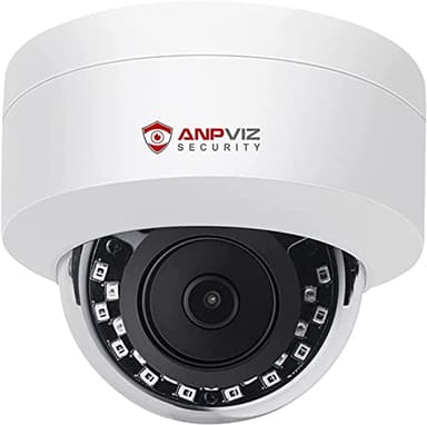 Anpviz 5MP PoE IP Dome Camera with Audio/Mic, IP Security Camera Outdoor Indoor, 98ft IR Night Vision, IP66 Waterproof, 2.8mm Lens, 24/7 Recording, Human Detection,Not PTZ,NDAA,IPC-D250W-SE (U Series)