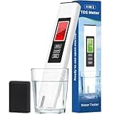 2025 New 4 in 1 Tds Meter Digital Water Tester, Water Tester for Drinking Water, Accurate & Reliable, TDS EC and Temperature (° C/° F) Meter, 0-990ppm, Used for Drinking Water and RO/DI Systems