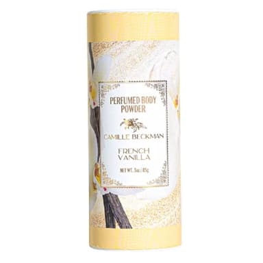 French Vanilla Scented Talc-Free Body Powder, Perfumed Dusting Powder, Camille Beckman 3 Ounce