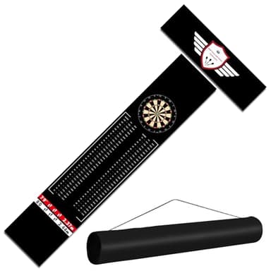 Enjoyard Darts Floor Mat - Heavy Duty Dart Throw Line Mat with Non-Slip Rubber Backing
