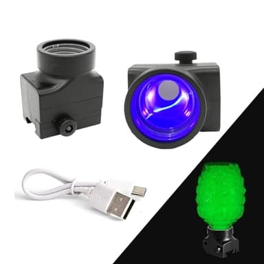 Water Beads Collapsible Glow in The Dark Hopper & Feedneck to Light Up Gel Ball Blaster