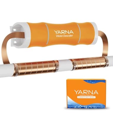 YARNA Capacitive Electronic Water Descaler Whole House Solution - No-Salt Softener System, Reduces Limescale Effects and Mineral Buildup, Compatible with Pipes Up to 1 Inch, Model CWD24