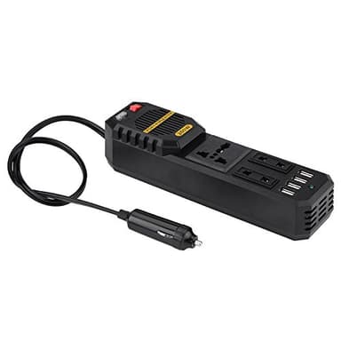 200W Car Power Inverter, DC 12V to AC 220V Car Power Inverter with 4 USB Port Cigarette Lighter
