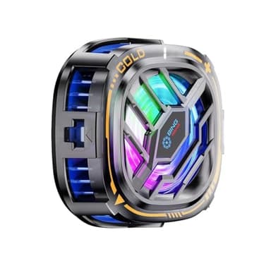 CHONCHOW Magnetic Cell Phone Cooler, RGB Phone Cooling Fan Portable Lightweight Mobile Phone Cooling Fan, Phone Radiator with Larger Cooling Area for Phone/Tablet/IPad (with Digital displays)