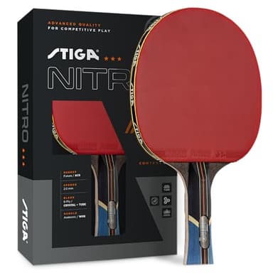 STIGA Beginner Ping Pong Paddles - Recreational to Performance Table Tennis Rackets Ages and Skill Levels - Multiple Styles + Performance Levels Available
