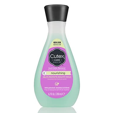 Cutex Nourishing Nail Polish Remover, Leaves Fingernails & Toenails Looking Healthy, Contains Vitamin E, 6.7 fl oz