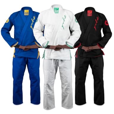 Gold BJJ Comp380 Gi - Lightweight IBJJF Legal Jiu Jitsu Gi for Men and Women (White, A1)