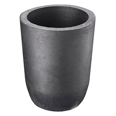 QNK #10 10kg Clay Graphite Crucible for Melting Metal Copper Casting Gold Refining Silver Brass Aluminum Black Foundry Cup