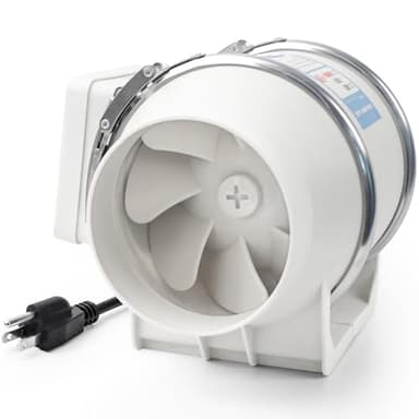Voltset 4 Inch Duct Fan, Inline Ventilation Exhaust Fan, 280 CFM Duct Intake High Efficiency Air Fan for Vent Bathroom, Kitchen, Grow Tent, Hydroponics, 3D Printer