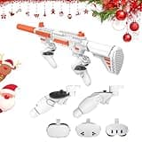 Relohas VR Handle Accessories for Meta Quest 3, 3S, Gun Stock for Oculus Quest, Weighted Controller Grips, Enhance Realistic FPS Gaming Experience (Machine)