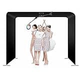 360 Photo Booth Machine, Overhead 360 Photo Booth for Parties with Ring Light, Free Logo Customization, 7-15 People Stand on APP Remote Control Automatic Slow Motion 360 Spin Camera Video Booth
