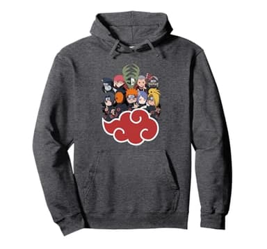 Naruto Shippuden Akatsuki Group SD Anime Pullover Hoodie
