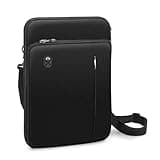 FINPAC 12.9-13 Inch Tablet Laptop Sleeve Case, Briefcase Shoulder Bag for MacBook Pro, MacBook Air, iPad Pro/Air 12.9-13 (Black)
