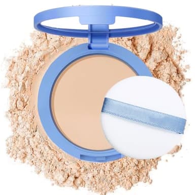 NAISSIYA Oil Control Face Pressed Powder,Matte Smooth Flawless Setting Powder Makeup,Waterproof Long Lasting Finishing Powder,Cruelty Free Lightweight Face Cosmetics,0.35Oz (#1-CLASSIC IVORY)