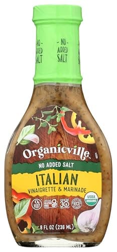 ORGANICVILLE Organic Salt Free Italian Dressing, 8 FZ