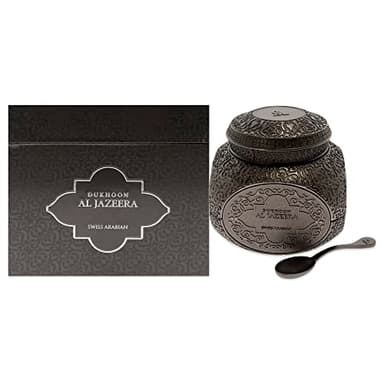 SWISS ARABIAN Dukhoon Al Jazeera - Luxury Products from Dubai - Lasting, Addictive Home Fragrance Powder Incense - Give Your Home A Seductive Signature Aroma - The Luxurious Scent of Arabia - 2.4 Oz